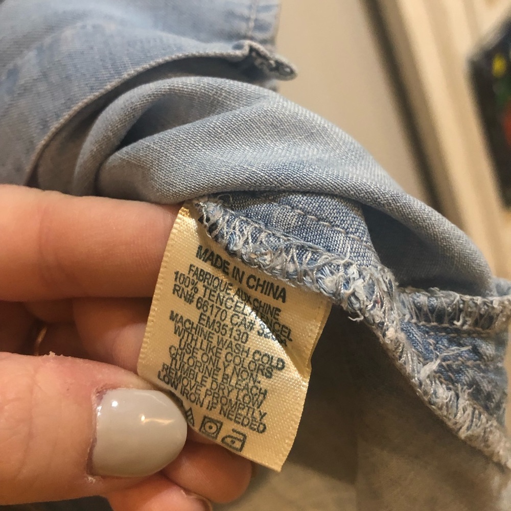 Cloth & Stone Chambray Dress xs Anthropologie - Picture 4 of 4